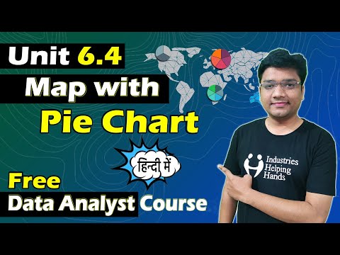 6.4 How to Create Map with Pie Chart -Power BI | Data Analyst Lecture for Beginner | Nishant Bhaiya