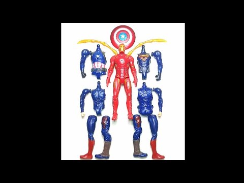 UNBOXING SUPERHERO, CAPTAIN AMERICA | IRON MAN | SUPERMAN #avengers #superheroes #actionfigures