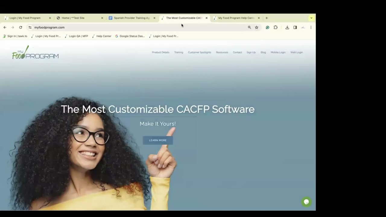 My Food Program Training Spanish 2024