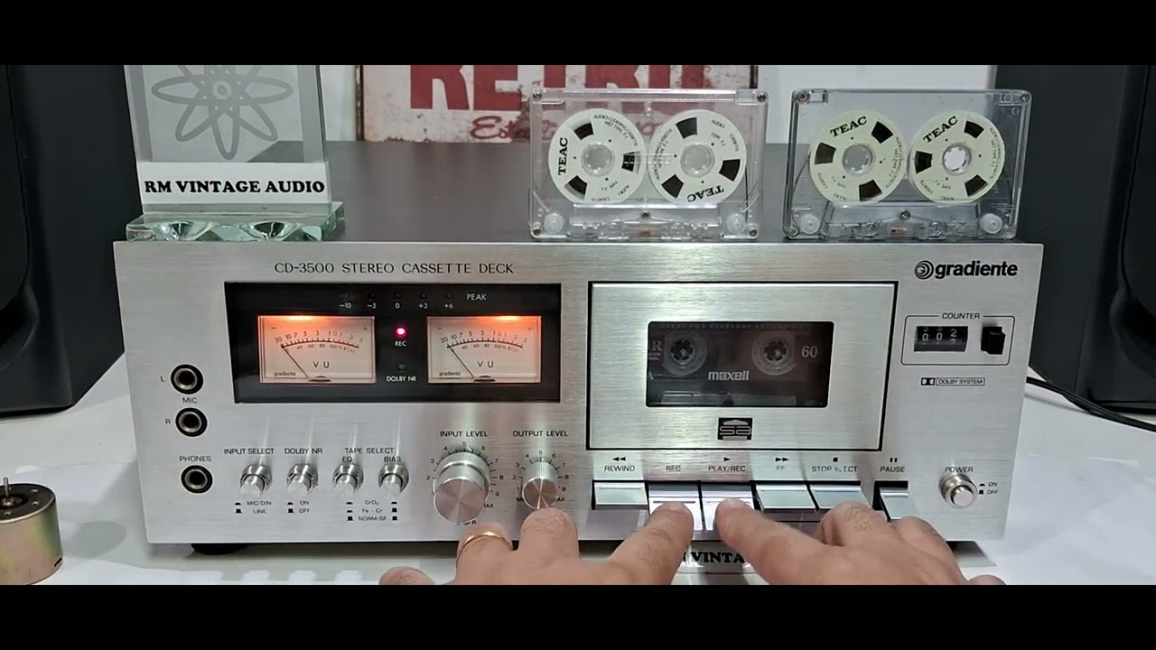TAPE DECK CD3500 GRADIENTE DEMONSTRAÇÃO de FUNCIONAMENTO (não está à venda) YouTube