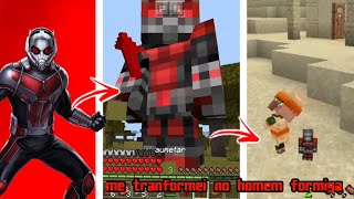 ME TRANSFORMEI no HOMEM FORMIGA e TESTEI SEUS PODERES no MINECRAFT!!!