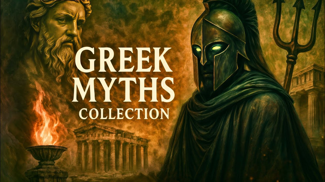 3 HRS Of Greek Mythology For SLEEP: ASMR Bedtime Stories & Cozy Sounds