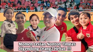 Levian's Excitement with His Idols at the National Team Match Has Netizens Excited