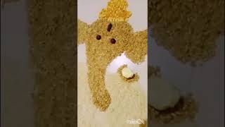 Ganpati rangoli design angarika chaturthi #shortvideo