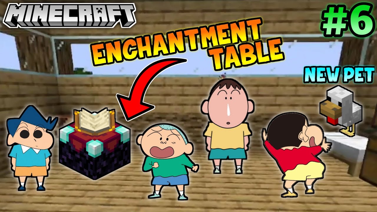 Shinchan made enchantment table and got new pet 😍🔥 shinchan and his
