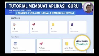 Tutorial membuat aplikasi guru menggunakan Canva_Ai screenshot 1