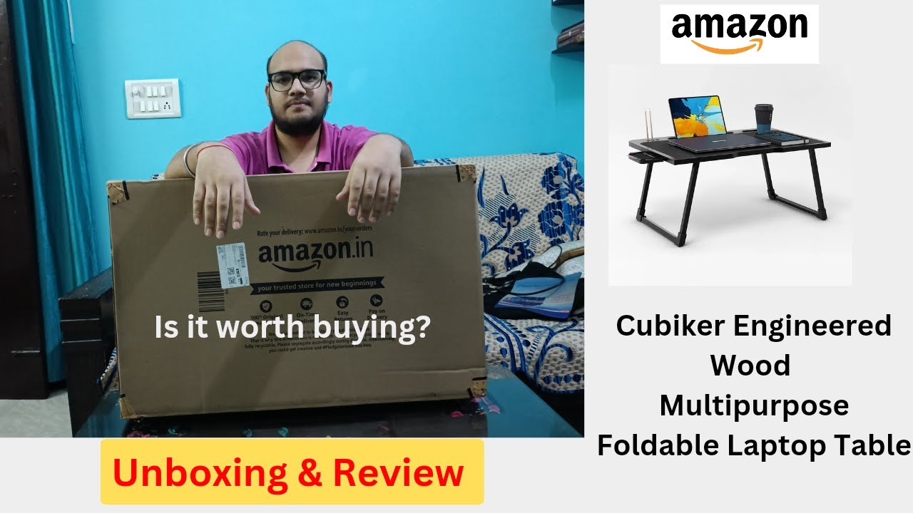 I Purchased Best Selling Laptop Table on Amazon | Cubiker | Unboxing & Review in Hindi