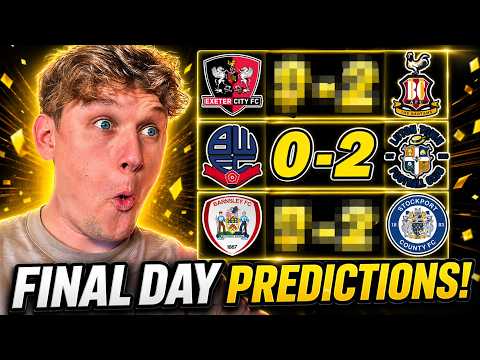League One FINAL DAY Predictions!