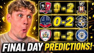 League One FINAL DAY Predictions!