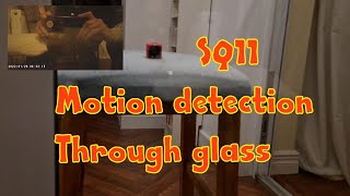 SQ11 motion detection through glass