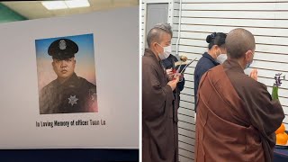 Fallen Oakland police officer Tuan Le honored, remembered at Buddhist vigil