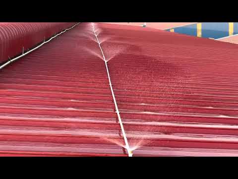 Video Hệ thống phun nước làm mát mái tôn - youtube