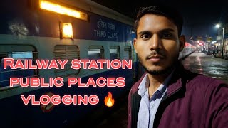 My First Vlog Thawe Junction Vlog Vlogging In Public Places Thawe Railway Station