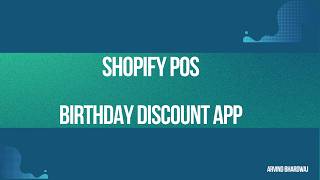 Building a Birthday Discount App for Shopify POS | Full Tutorial with Preact & GraphQL screenshot 4