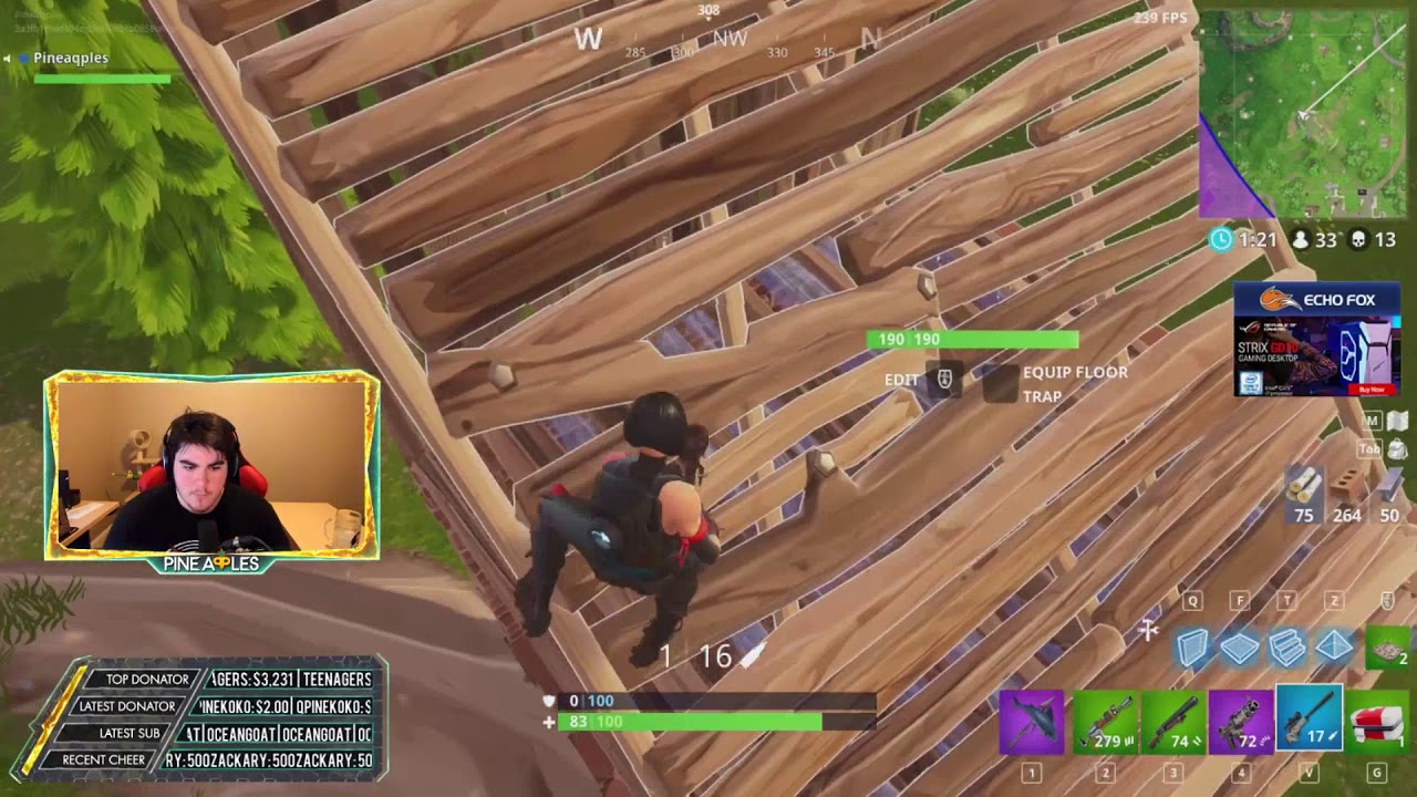 PINEAQPLES 29 KILL SOLO SQUAD WIN | Fortnite Battle Royale Gameplay |