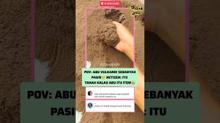 Abu vulkanik sebanyak pasir🥺 #abuvulkanik #anakkrakatau #erupsi