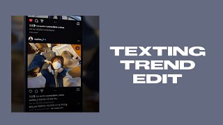 texting trend edit || videostar tutorial