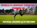 Worlds Longest Soccer Throw-in | LIVERPOOL Throw-in Coach Thomas Gronnemark