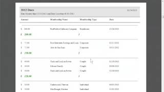 Report Grouping