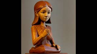 A Girl Becomes A Wooden Figure