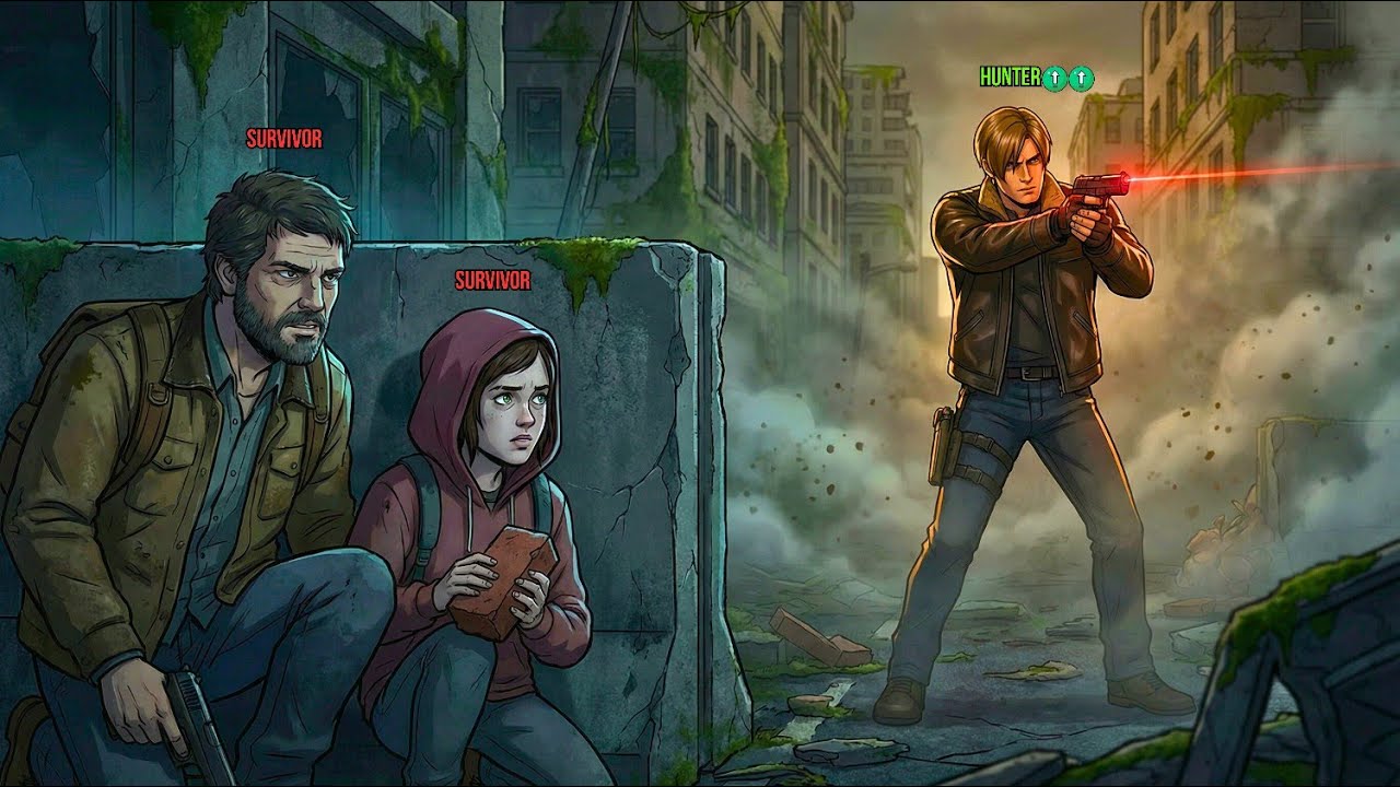 What if Leon Kennedy invaded the universe of The last of Us?