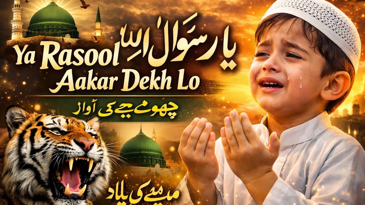 Ya Rasool Allah Aakar Dekh Lo | Heart Touching Naat Sharif | Chhote Bacche Ki Awaaz