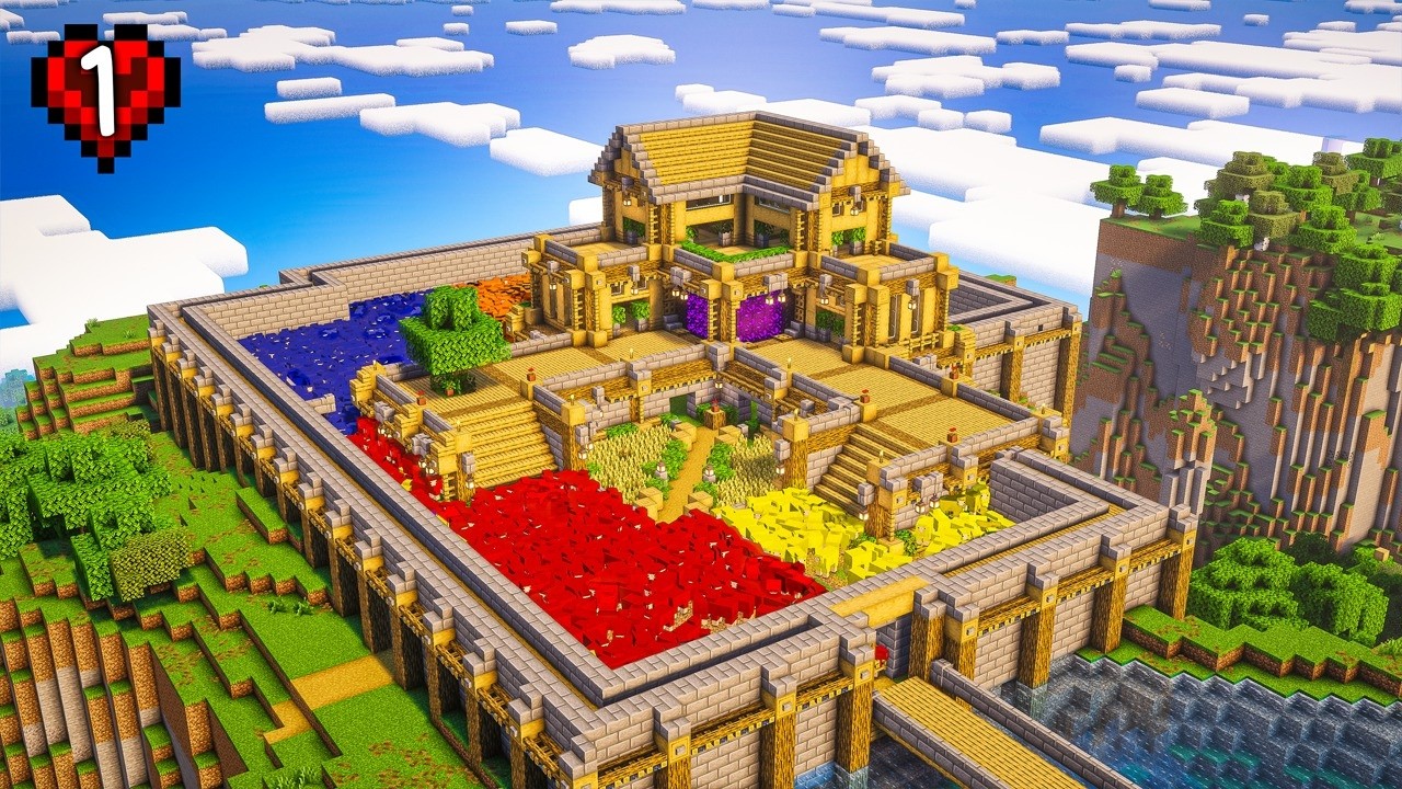 My Perfect Start to Minecraft Hardcore But It's Amplified