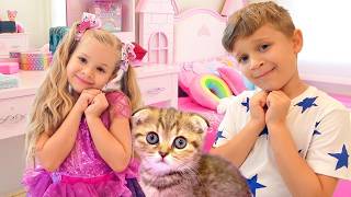 Diana and Roma teach Oliver how to behave and take care of himself - Best Adventures Diana and Roma