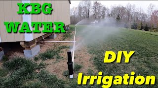 Simple irrigation setup for grass