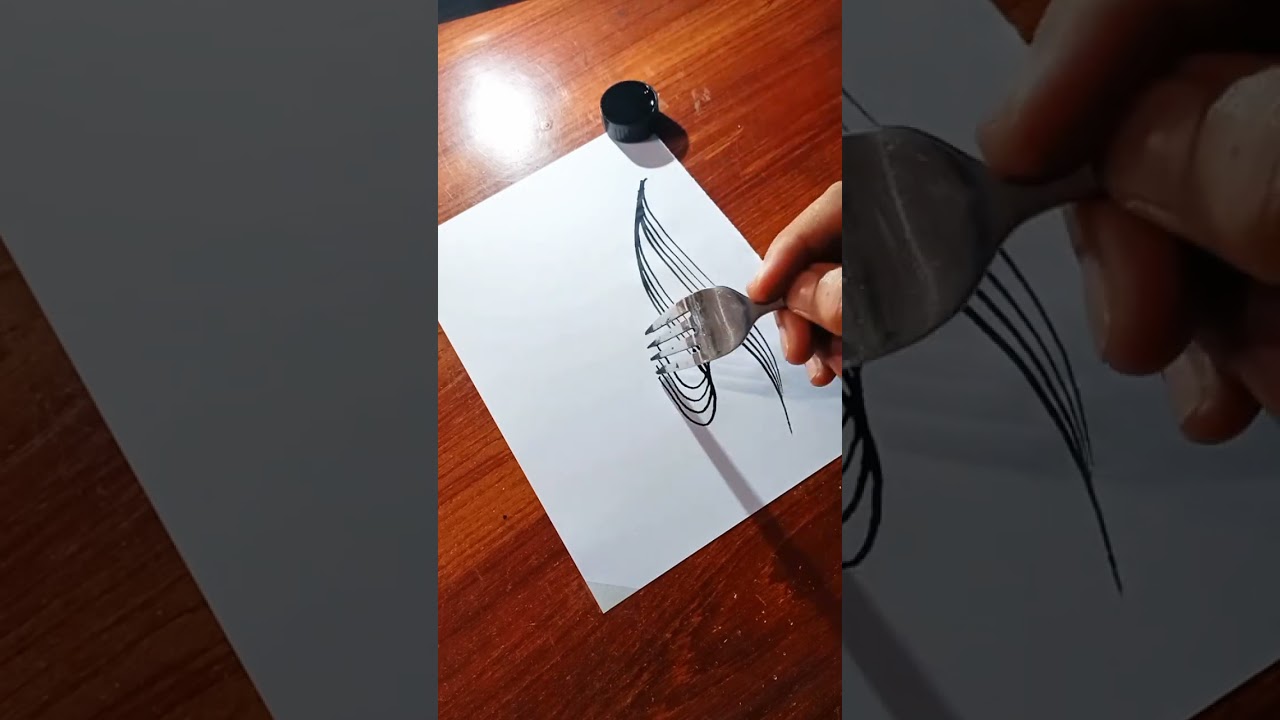 Wait for the Allah Name Reveal! 🥄😍 | Spoon Arabic Calligraphy #Shorts