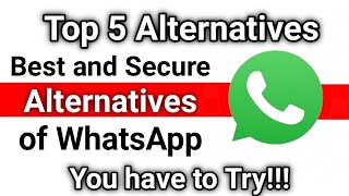 Top 5 Best WhatsApp Alternatives That Are Secure! | #YoutubeShorts #Shorts