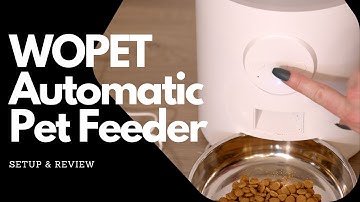 WOPET Automatic Pet Feeder - Setup and Review!