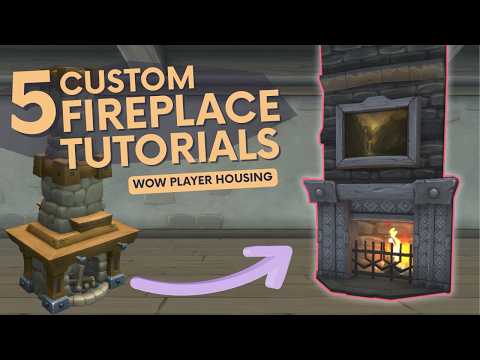 Carved Wood Fireplace (dyeable) - Video