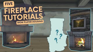 5 Fireplace Builds For Wow Player Housing Design Tutorials