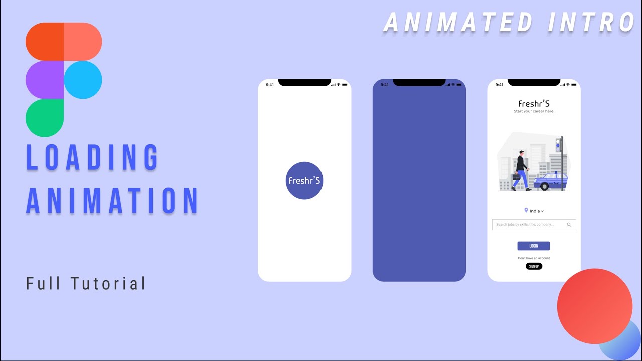 Loading Animation/Animated Intro in Figma - UX/UI Design