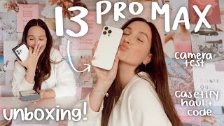 iPHONE 13 PRO MAX UNBOXING! set up, camera test, comparison *512 GB, silver*