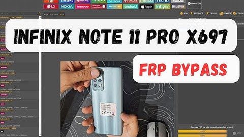 Infinix Note 11 Pro X697 frp bypass unlock tools 