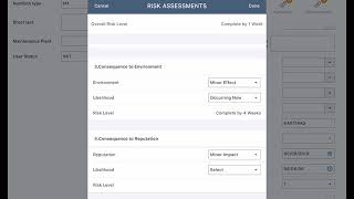 Innovapptive mWorkOrder 7.2 - Risk Assessment Matrix & Prioritization