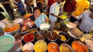 Full Rush For Unlimited Non & Veg Thali In Hyderabad | Hard working Women Sales Unlimited Food