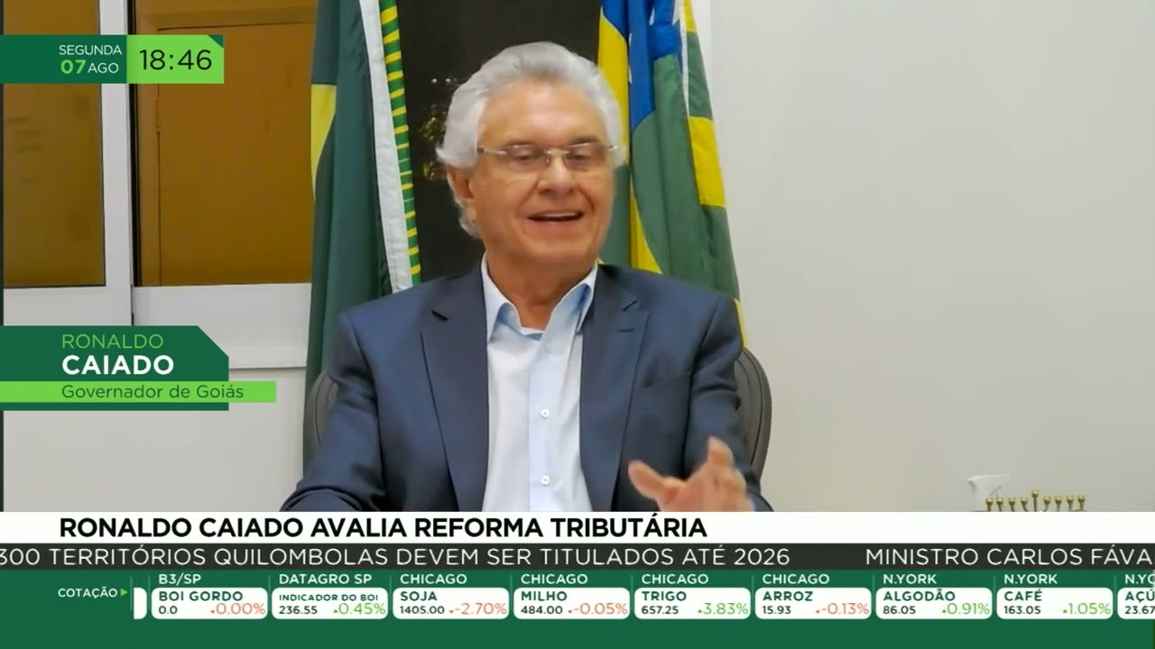 Ronaldo Caiado avalia reforma tributária