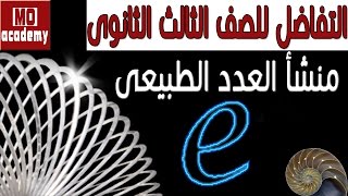 تفاضل ث.ع | منشأ العدد الطبيعى e - عدد أويلر هـ