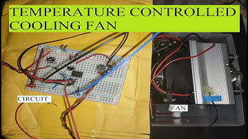 Schmitt trigger based temperature controlled fan