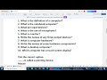 Class Two Computer Guess paper