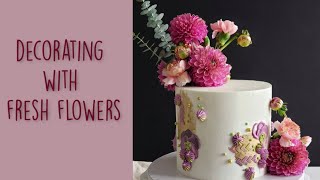 Fresh Flowers Cake Design - EASY