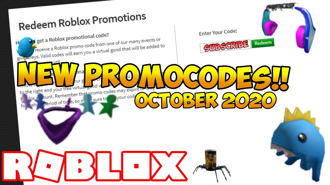 New Roblox Promo Codes October 2020 The Code Is Smythsheadphones2020 Not Mythsheadphone2020 Youtube - october 2020 roblox promo codes