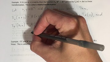 8.1 - General Linear Transformations (Part 1)