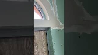 Откосы из ГКЛВ/plasterboard slopes #ремонт #отделка #гипсокартон #repair #drywall