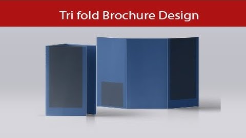 How to set Tri-Fold Brochure Size in Adobe Illustrator #illustrator