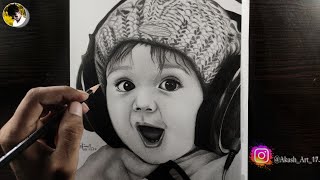 Baby Drawing. Step By Step Timelapse Akash Art17 .