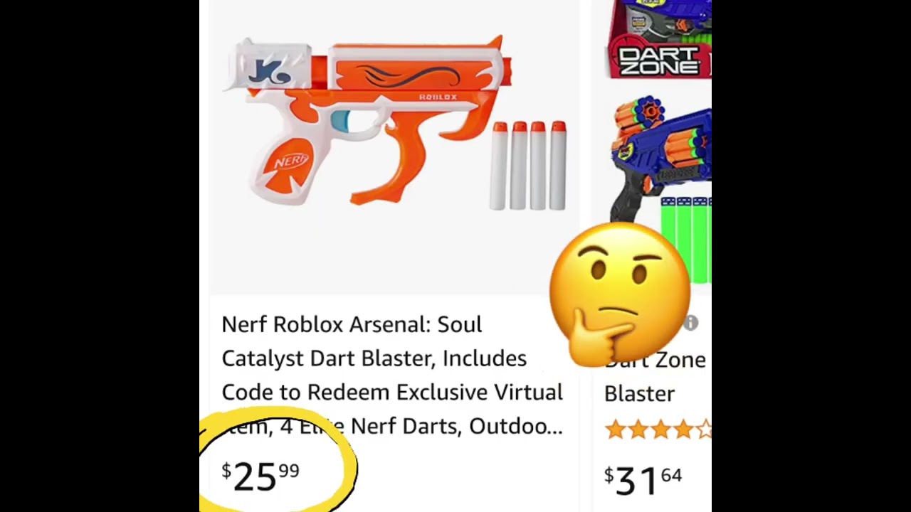 Nerf Roblox Arsenal: Soul Catalyst Blaster, Includes Code to